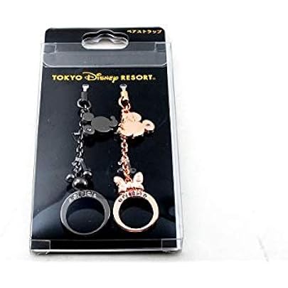 Amazon.co.jp: ミッキー&ミニー ペア キーチェーン しあわせのブルー